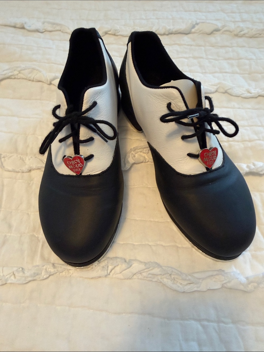 Bloch Black and White Chloe And Maud Tap Shoes